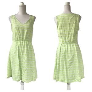 Lined Gap Geometric Print Dress